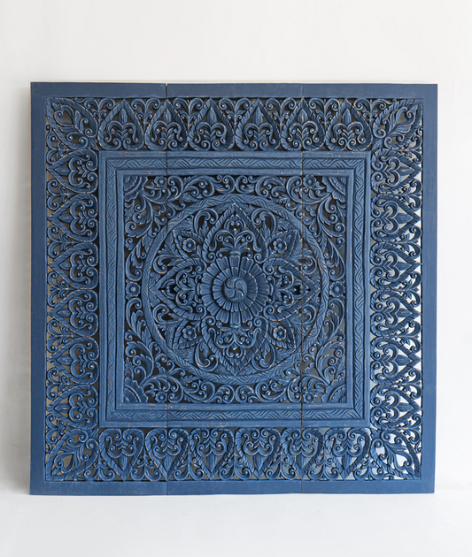 Indigo Dye Headboard - Lakkadhaara