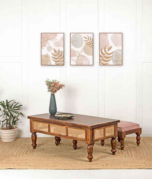 Jiva Indian Coffee Table | Sheesham Wood Furniture & Rattan – Lakkadhaara