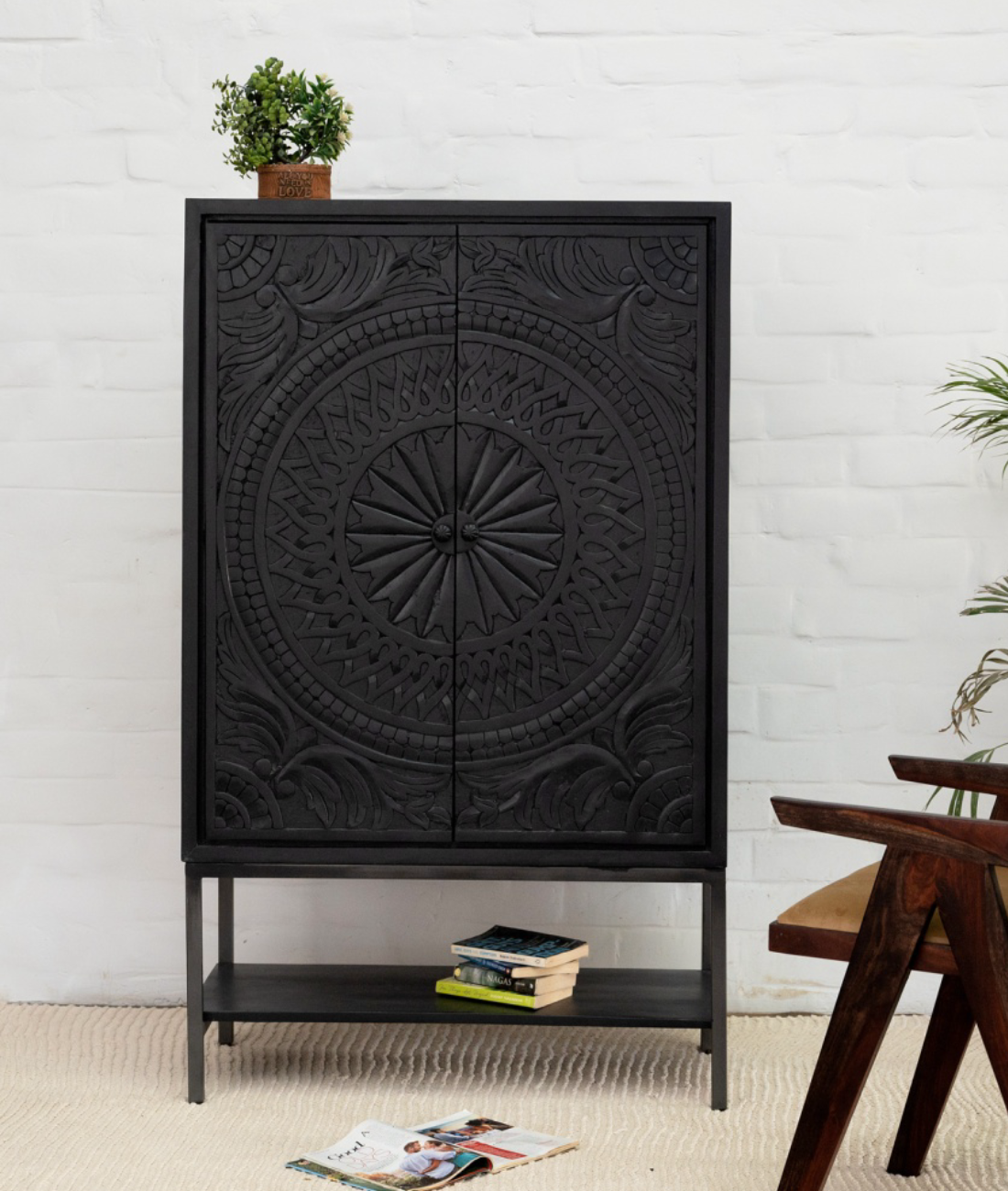 Maaya Carved Cabinet - Lakkadhaara