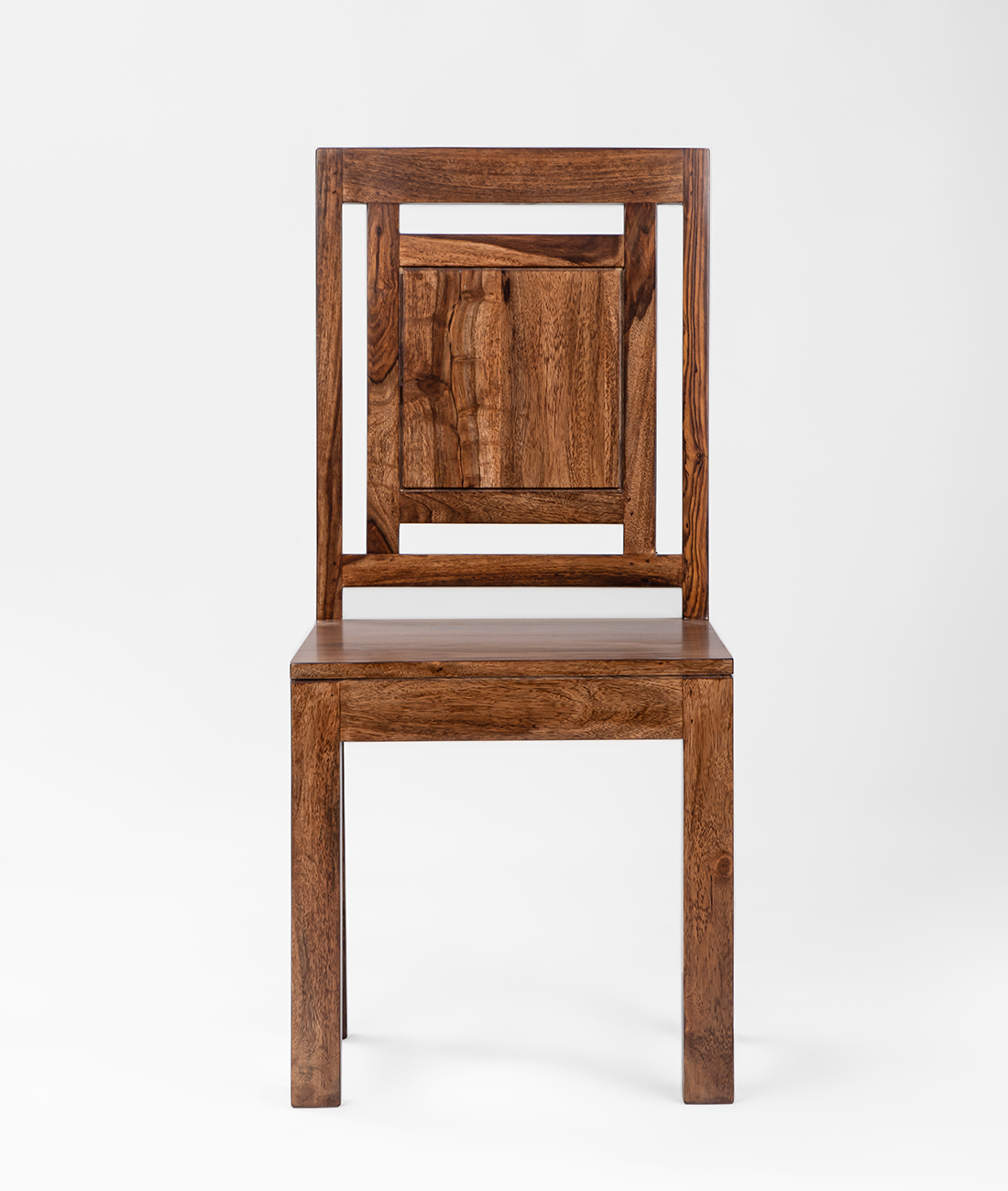 Majolica Tile Solid Wood Chair Set Of Two - Lakkadhaara