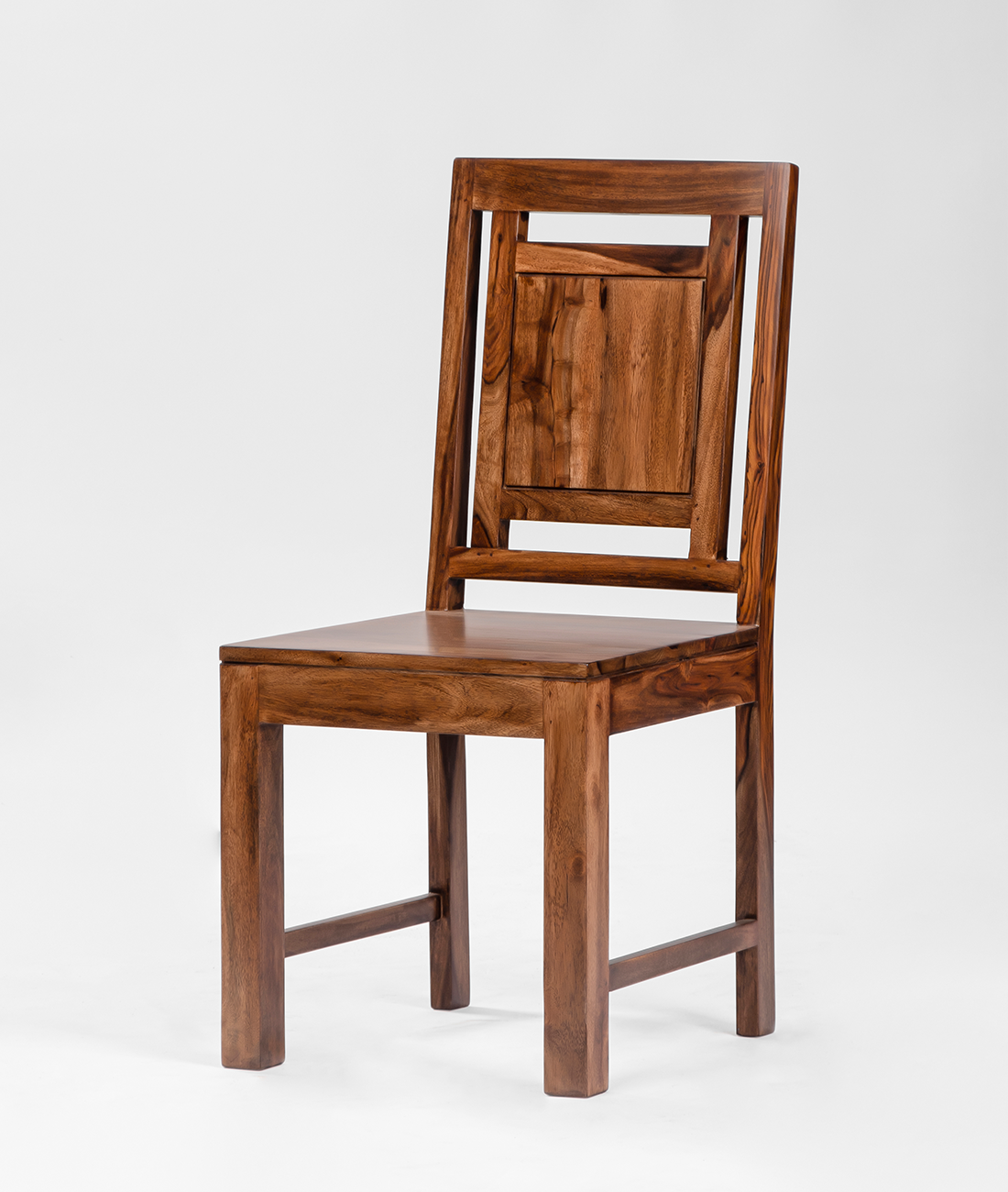 Majolica Tile Solid Wood Chair Set Of Two - Lakkadhaara