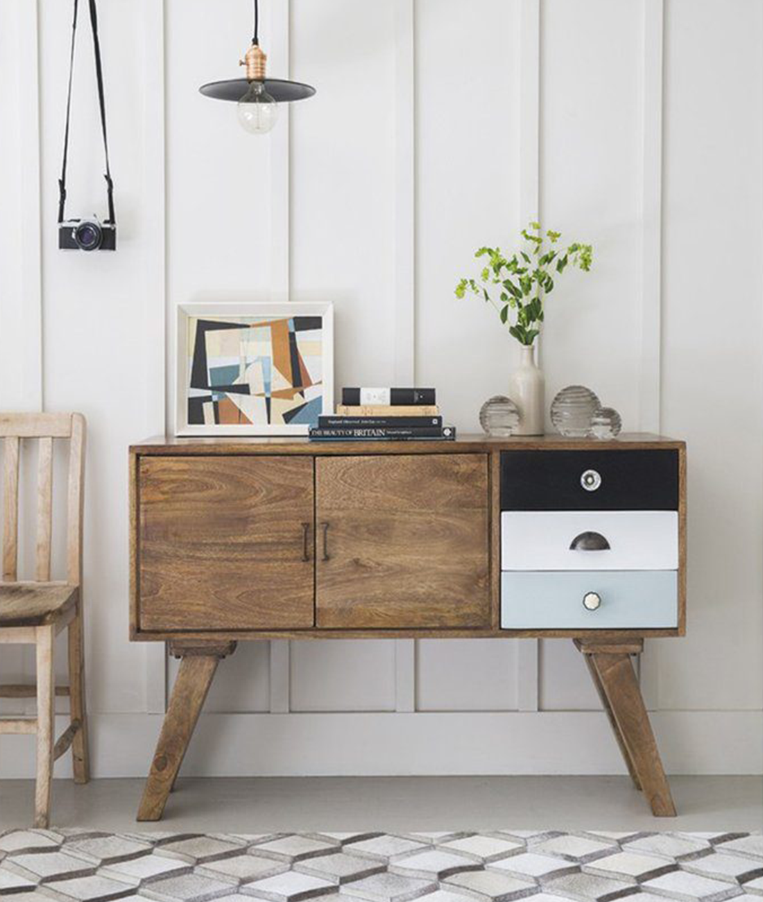 Marwari Solid Wood Multipurpose Sideboard - Lakkadhaara