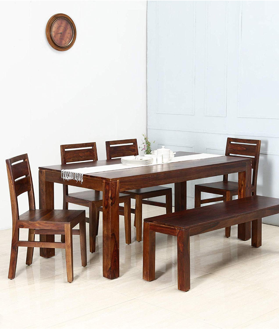 Teen Panti Six Seater Solid Wood Dining Set