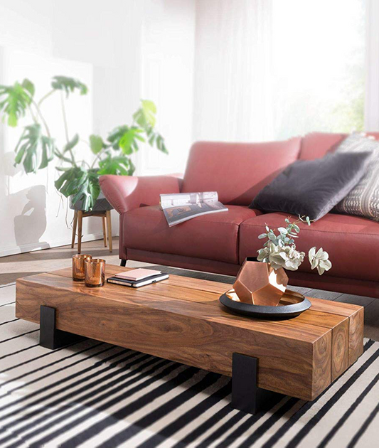 Orleans Solid Wood Coffee Table - Lakkadhaara