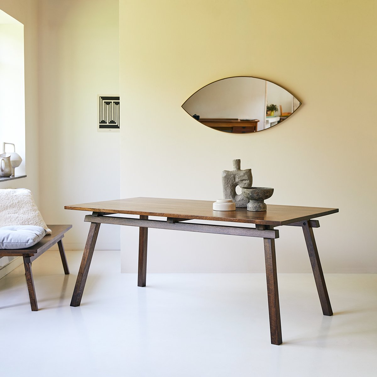 Pandora Solid Wood Dining Table - Lakkadhaara