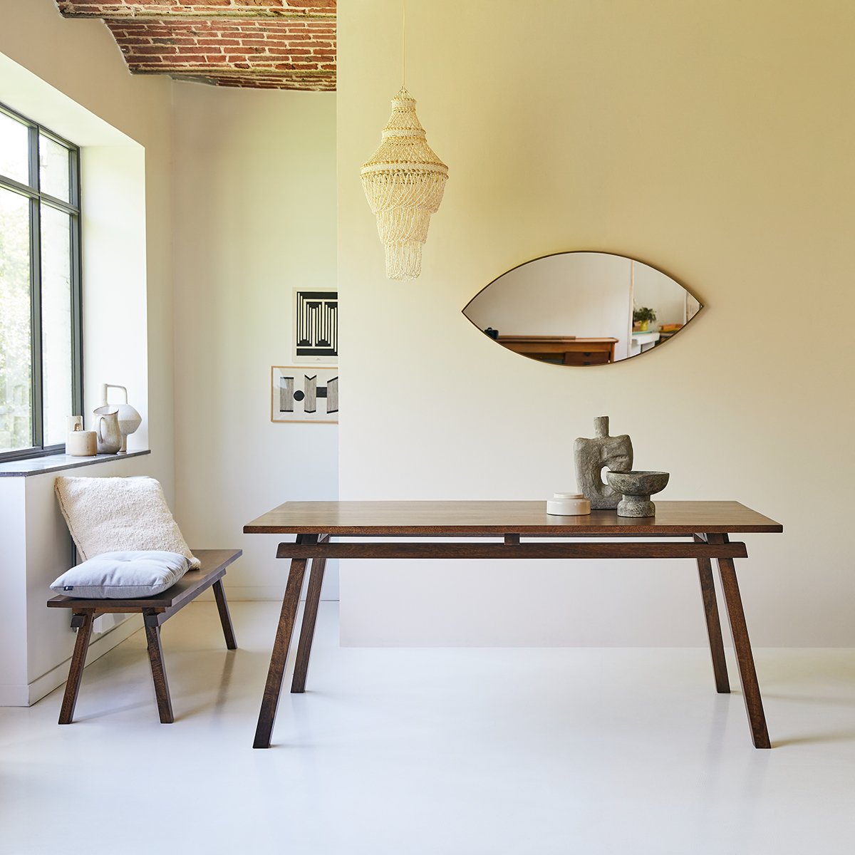 Pandora Solid Wood Dining Table - Lakkadhaara