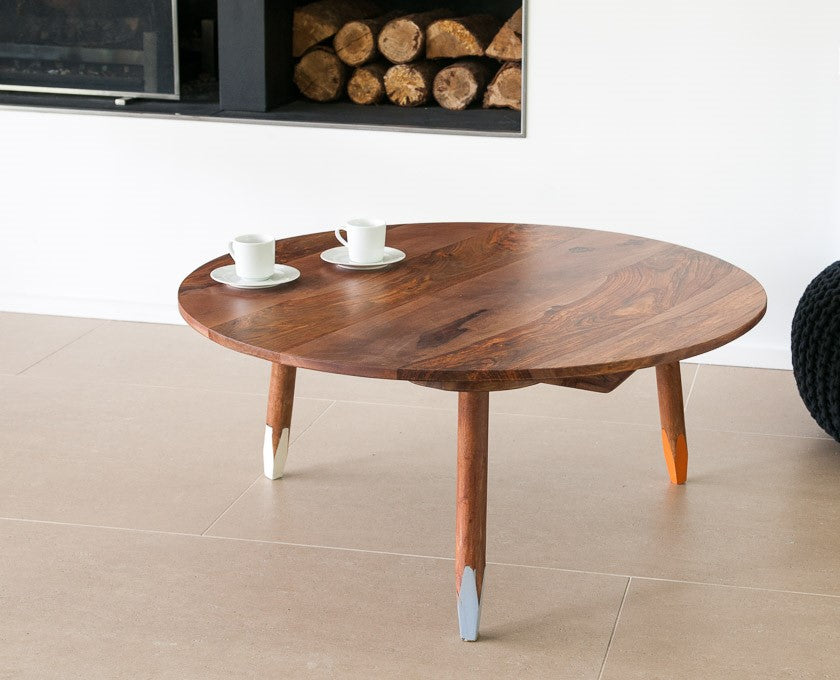 Pencil Solid Wood Coffee Table - Lakkadhaara