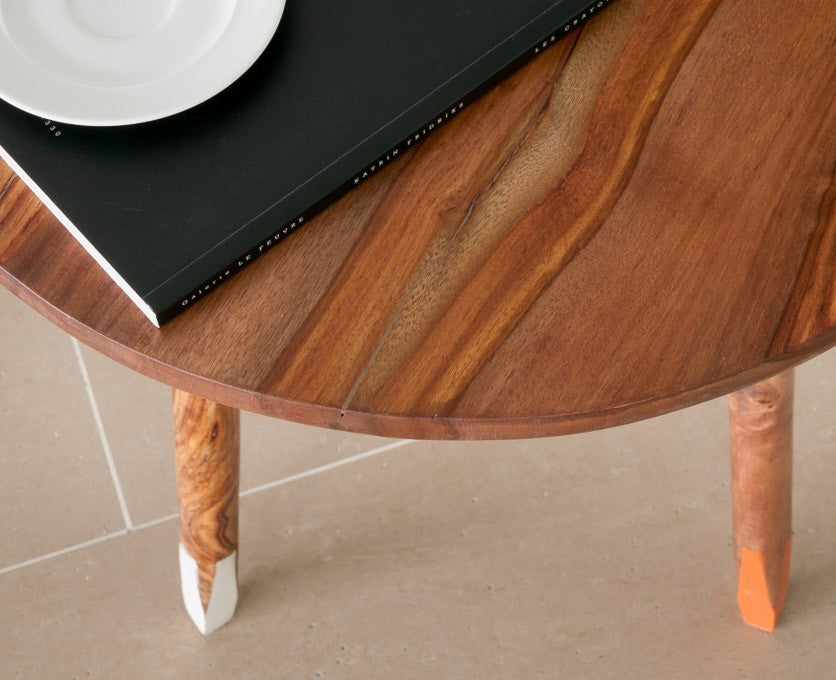 Pencil Solid Wood End Table - Lakkadhaara