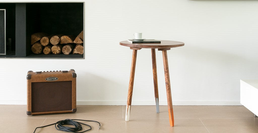Pencil Solid Wood End Table - Lakkadhaara
