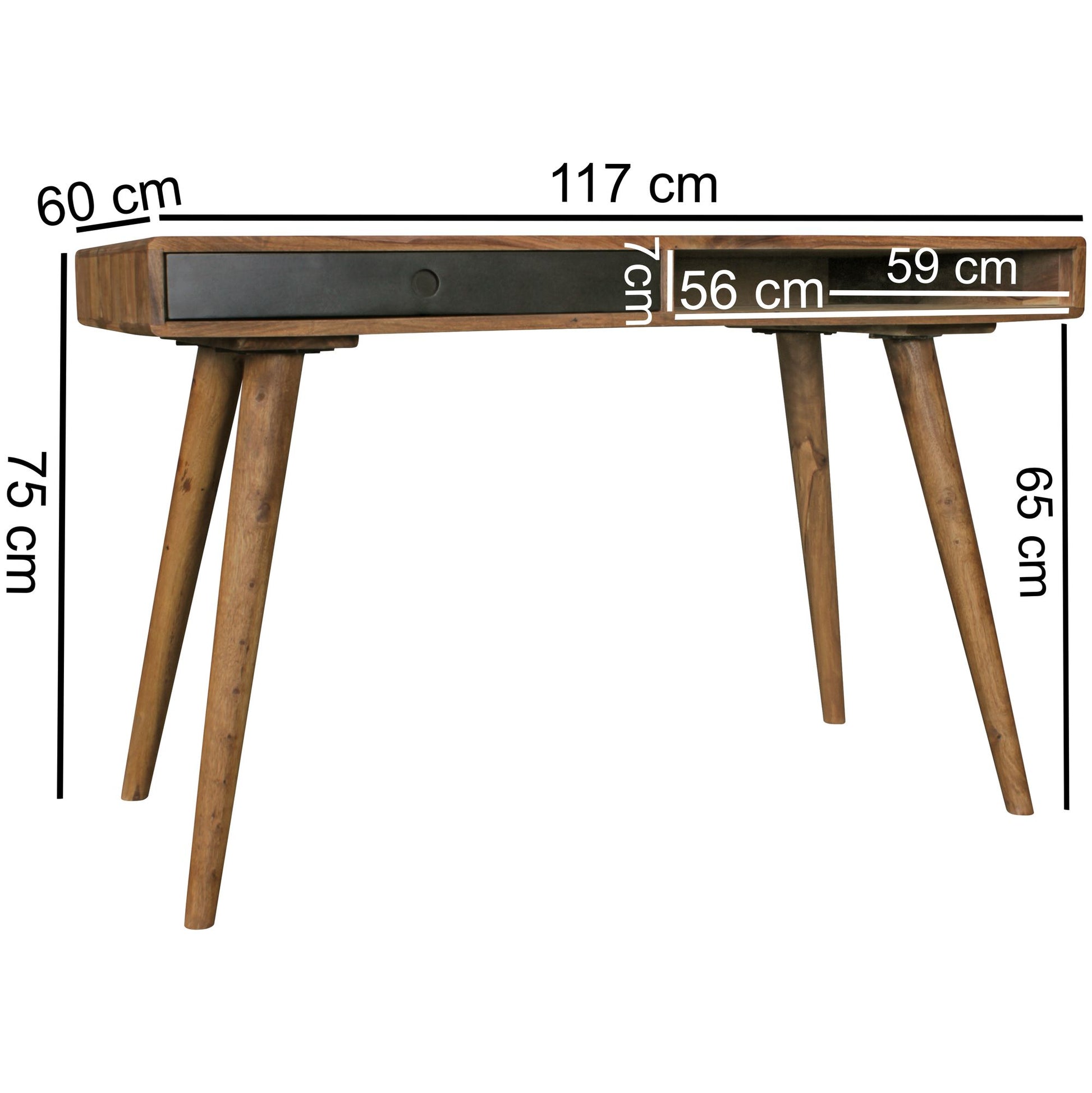 Porto Solid Wood Study Table - Lakkadhaara