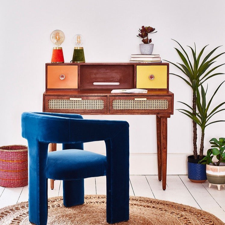 Rattan Study Desk - Lakkadhaara