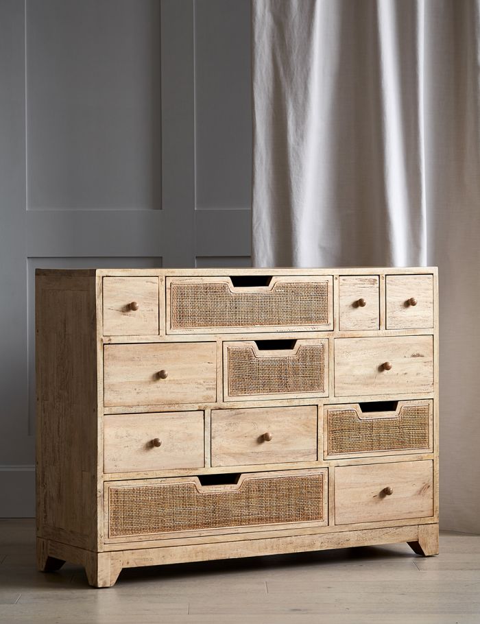 Rattan Twelve Chest Of Drawers - Lakkadhaara