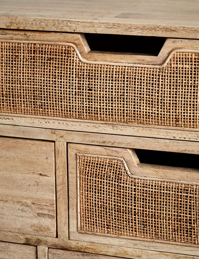 Rattan Twelve Chest Of Drawers - Lakkadhaara