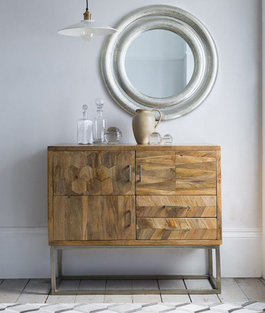 Solid Wood Multipurpose Side Storage Cabinet - Lakkadhaara