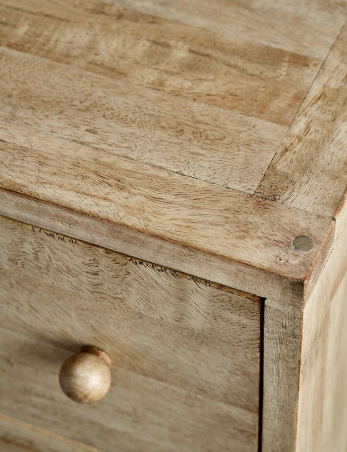 Solid Wood Rattan Ten Chest Of Drawers - Lakkadhaara