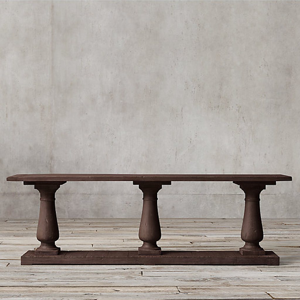 Melton Solid Wood Console Table In Walnut Finish - Lakkadhaara