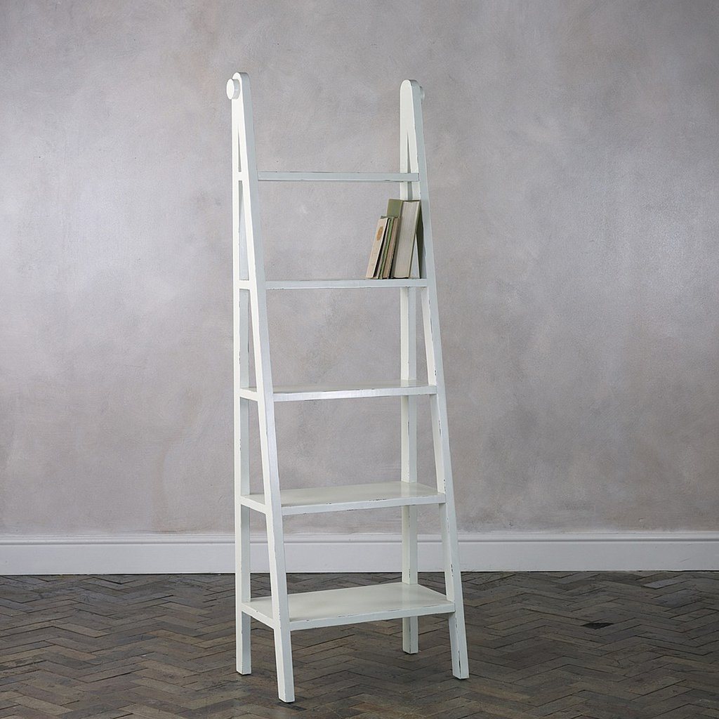Eibar Solid Wood Ladder Design Bookcase - Lakkadhaara